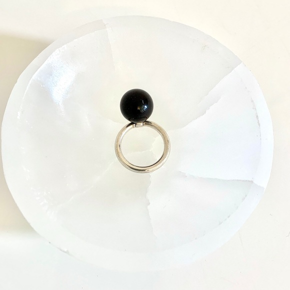 COS Stone Ball Sterling Silver Ring - Picture 4 of 8